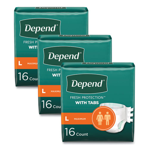 Incontinence Protection with Tabs