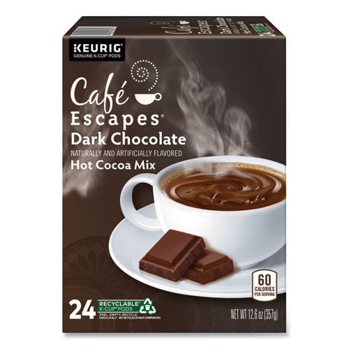 Cafe Escapes Dark Chocolate Hot Cocoa K-Cups