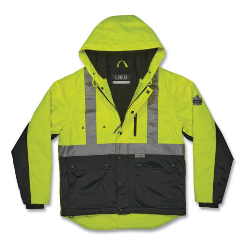 GloWear 8275 Class 2 Heavy-Duty Hi-Vis Workwear Sherpa Jacket