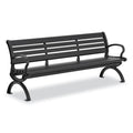 Aluminum Bench with Back