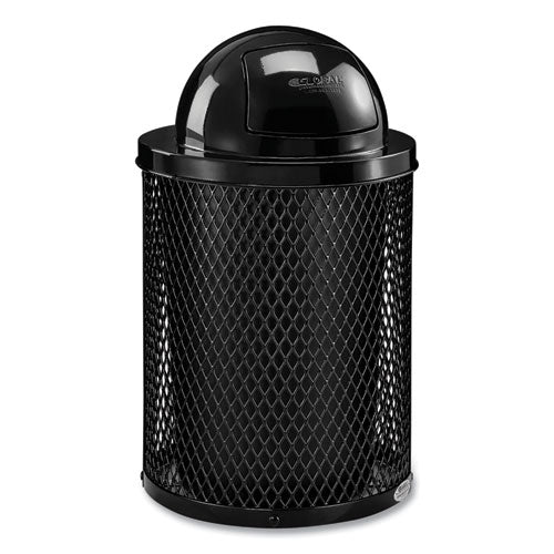 Outdoor Diamond Industrial Steel Trash Can