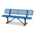 Expanded Steel Bench With Back