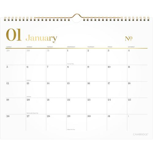 WorkStyle Monthly Wall Calendar