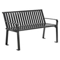 Steel Slat Benches with Back