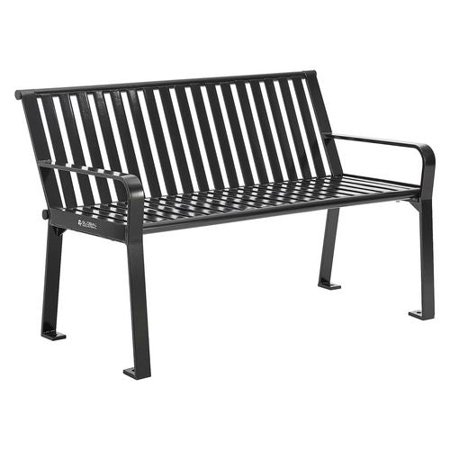 Steel Slat Benches with Back