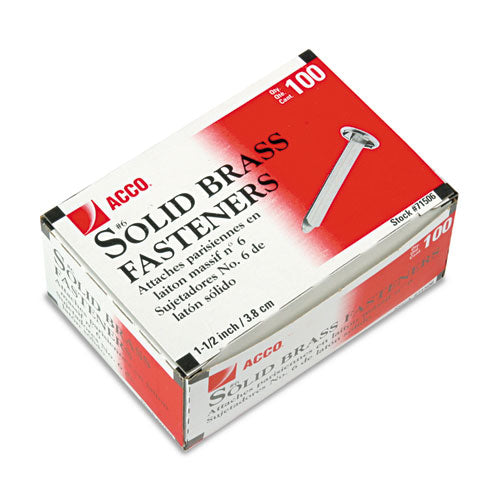#6 Brass Prong Paper Fasteners