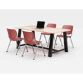 Midtown Dining Table with Four Coral Kool Series Chairs