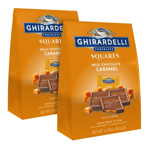 Milk Chocolate and Caramel Chocolate Squares