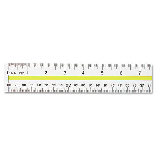 Acrylic Data Highlight Reading Ruler With Tinted Guide