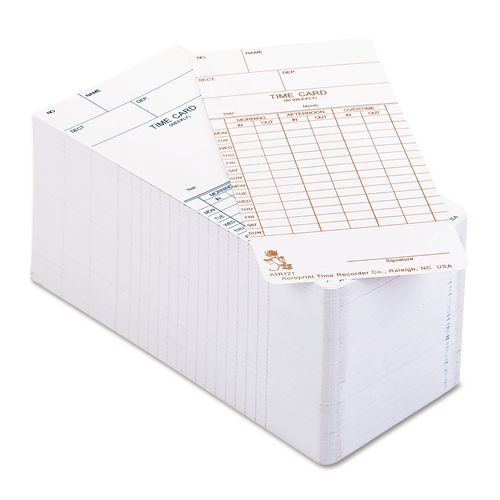 Time Clock Cards for Acroprint ATR120