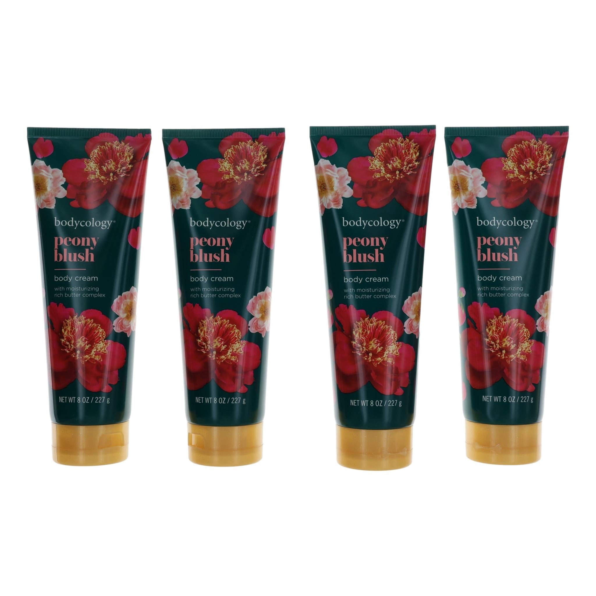 Peony Blush by Bodycology, 4 Pack 8oz Moisturizing Body Cream women